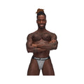 Male Power Sexagon Strappy Ring Jock Gray L/XL