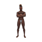 Male Power Sexagon Posing Strap Gray O/S