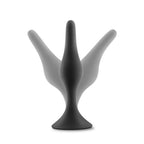 Anal Adventures Platinum Silicone Beginner Plug Small Black