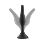 Anal Adventures Platinum Silicone 3-Piece Beginner Plug Kit Black