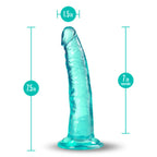 B Yours Plus Lust n' Thrust 7 in. Dildo Teal
