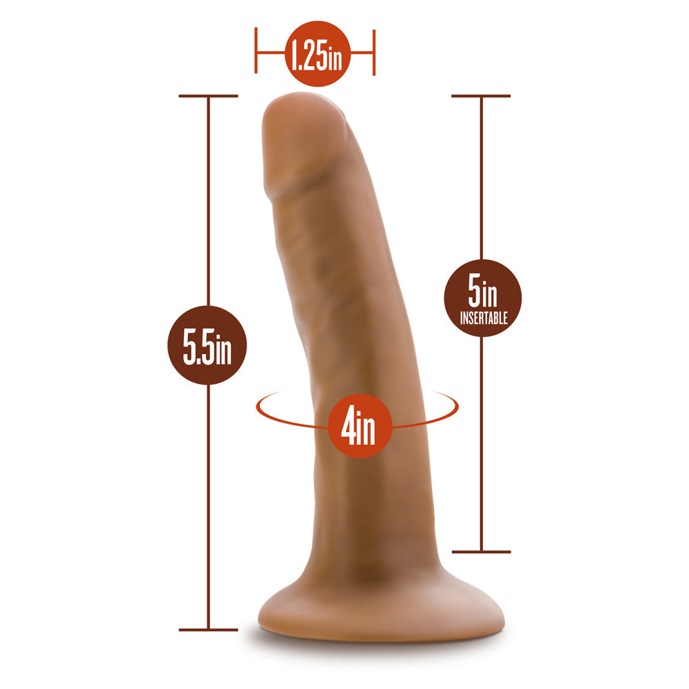 Dr. Skin Silicone Dr. Lucas 5.5 in. Posable Dildo Tan