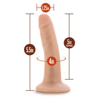 Dr. Skin Silicone Dr. Lucas 5.5 in. Posable Dildo Beige
