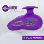 Wellness Palm Sense Rechargeable Silicone Vibrator Purple