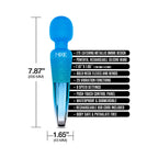 Nixie Rechargeable Wand Massager Blue Ombre Metallic