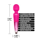 Nixie Rechargeable Wand Massager Pink Ombre Metallic