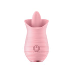Luv Inc Tv08 Tongue Flickering Vibrator Rechargeable Silicone Clitoral Stimulator Pink