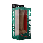 Shaft Model N: 9.5 in. Dual Density Silicone Dildo with Balls Oak