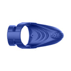 Forto F-48 Rechargeable Silicone Perineum Vibrating Double Cockring Blue