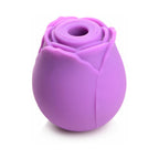 Curve Toys Gossip Cum Into Bloom Rechargeable Silicone Clitoral Stimulator Rose Flirt Violet