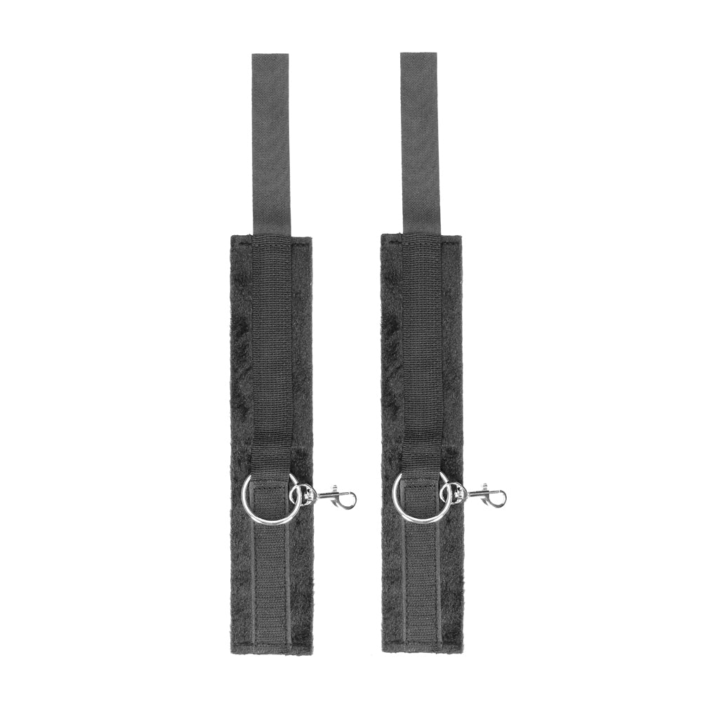 Ouch! Black & White Velcro Hogtie With Hand & Ankle Cuffs Black