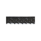 Ouch! Black & White Lace Mask With Elastic Straps Blindfold Black
