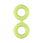 Forto F-81 Liquid Silicone Cock & Ball Double Ring Small Glow