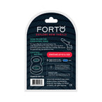 Forto F-20 Liquid Silicone Cockring & Ball Stretcher Small Blue
