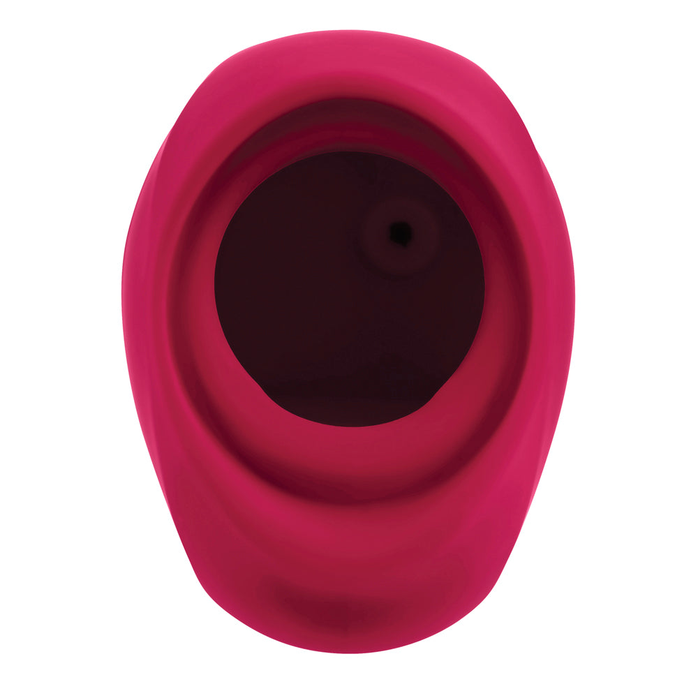 Gender X Body Kisses Rechargeable Vibrating Silicone Suction Massager Red