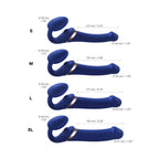 Strap-On-Me Multi Orgasm Bendable Strapless Strap-On Night Blue XLarge