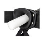 RealRock Realistic 6 in. Hollow Strap-On Black