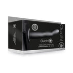 Ouch! Curved 8 in. Hollow Strap-On Gunmetal