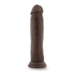 Dr. Skin Plus Thick 9 in. Triple Density Posable Dildo Brown
