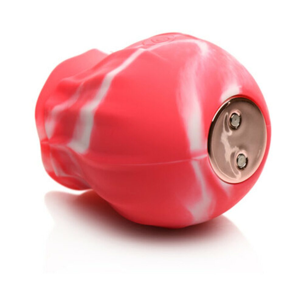 Curve Toys Gossip Cum Into Bloom Rechargeable Silicone Licking Rose Pink Twirl
