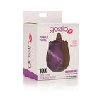 Curve Toys Gossip Cum Into Bloom Rechargeable Silicone Licking Rose Purple Twirl