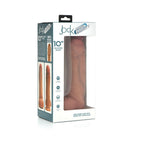 Curve Toys Jock Dual Density 10 in. Silicone Dildo with Balls & Suction Cup Light