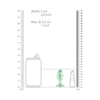 Ouch! Glow in the Dark Glass Anal Plug Clear/Green Small