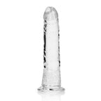 RealRock Crystal Clear Slim 6 in. Dildo Clear