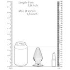RealRock Crystal Clear 3.5 in. Anal Plug Clear