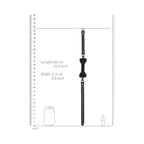 Ouch! Puppy Play Silicone Bone Gag Black