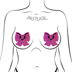 Pastease Bow: Hot Pink Glitter Bows Nipple Pasties
