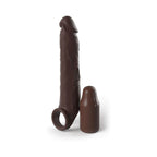 Fantasy X-tensions Elite 7 in. Silicone Extension with Strap & 3 in. Extender Brown