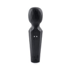 Evolved Rainbow Sucker Light-Up Rechargeable Dual-Function Silicone Suction Wand Vibrator Black