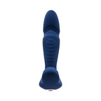 Gender X True Blue Rechargeable Thrusting Silicone Vibrator Blue