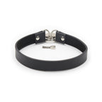 Ple'sur PVC Collar With Heart Lock & Key Black Bag Packaging