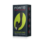 Forto Studded Pro Rechargeable Silicone Vibrating Anal Massager Black