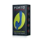 Forto Studded Pro Rechargeable Silicone Vibrating Anal Massager Blue