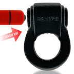 Hunkyjunk Revring Cockring with Bullet Vibrator Tar Ice
