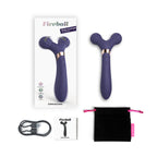 Love to Love Fireball Rechargeable Dual Ended Silicone Body Massager & Vibrator Midnight Indigo