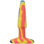 A-Play Groovy 4 in. Silicone Anal Plug Sunrise