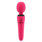 PalmPower Groove Rechargeable Silicone Mini Wand Massager Fuchsia