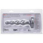Tantus Ripple Small 8 in. Anal Beads Dildo Firm Silver