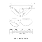 Ouch! Vibrating Strap-on High-cut Brief Black XS/S