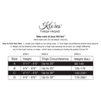 Kixies Joely Rhinestone Fishnet Thigh-High Red Size D