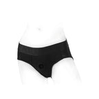 SpareParts Tomboi Rayon Briefs Harness Black Size S