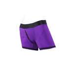 SpareParts Tomboii Nylon Boxer Briefs Harness Purple/Black Size 2XL