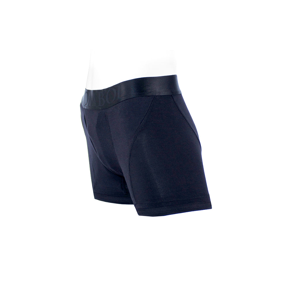SpareParts Tomboii Rayon Boxer Briefs Harness Black Size XL