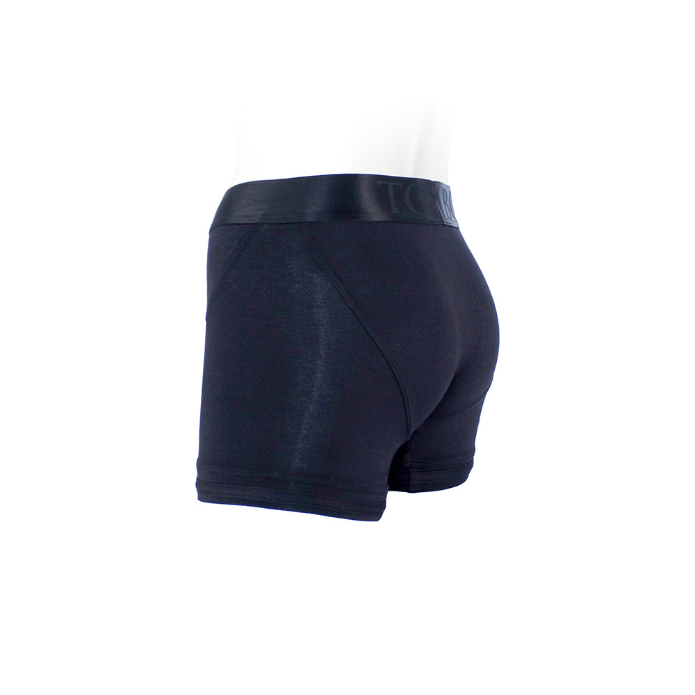 SpareParts Tomboii Rayon Boxer Briefs Harness Black Size XL