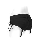 SpareParts Sasha Cinch Booty Short Harness Black Size XL