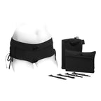 SpareParts Sasha Cinch Booty Short Harness Black Size 2XL